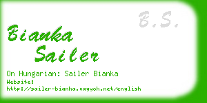 bianka sailer business card